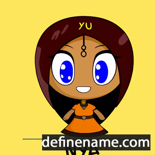 cartoon of the name Nyia