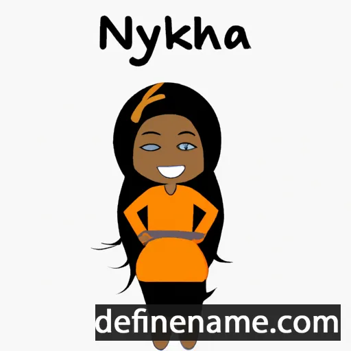 cartoon of the name Nyikairah