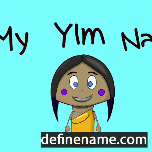 cartoon of the name Nyima