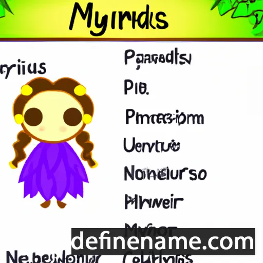 cartoon of the name Nymphis