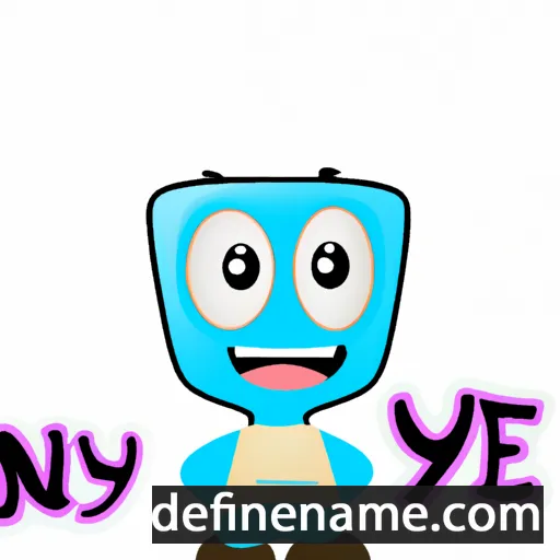 cartoon of the name Nyoe