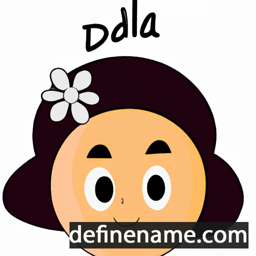 cartoon of the name Odélia