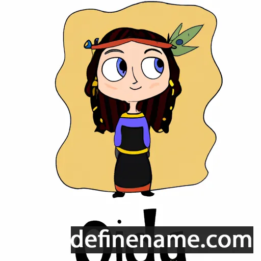 cartoon of the name Odina