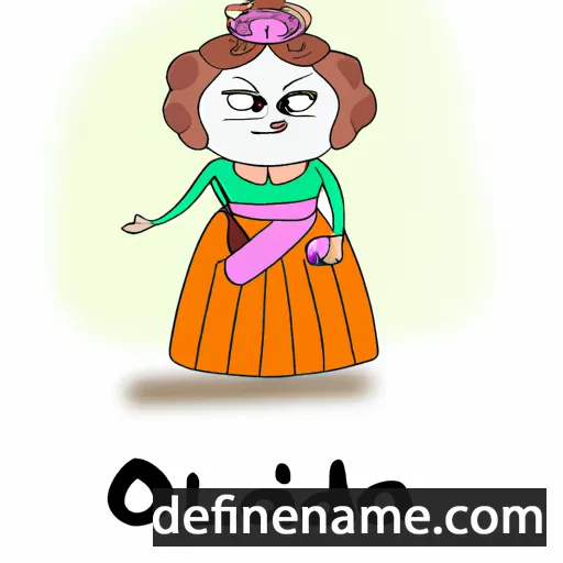 cartoon of the name Odulia