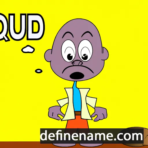 cartoon of the name Oduor