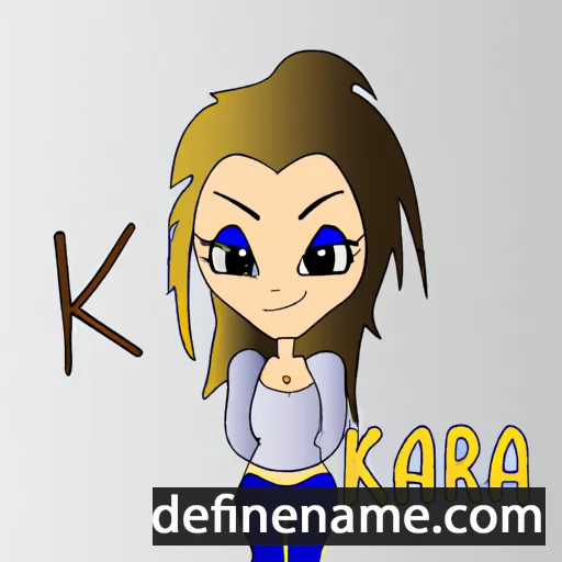 cartoon of the name Kara