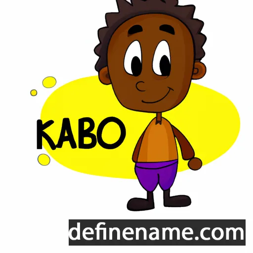 cartoon of the name Karabo