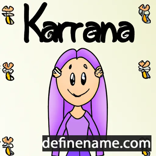 Karīna cartoon