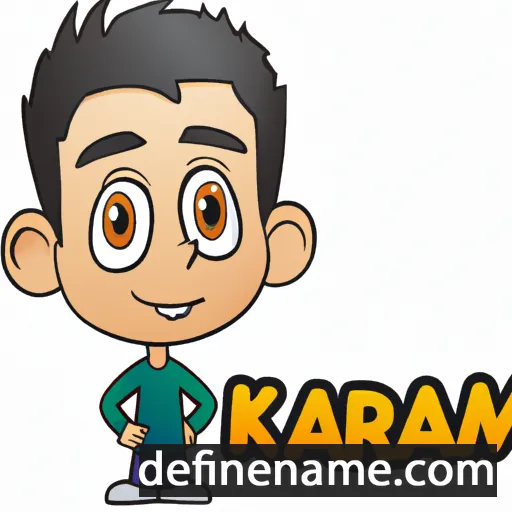 cartoon of the name Karim