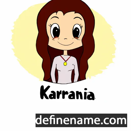 cartoon of the name Karina