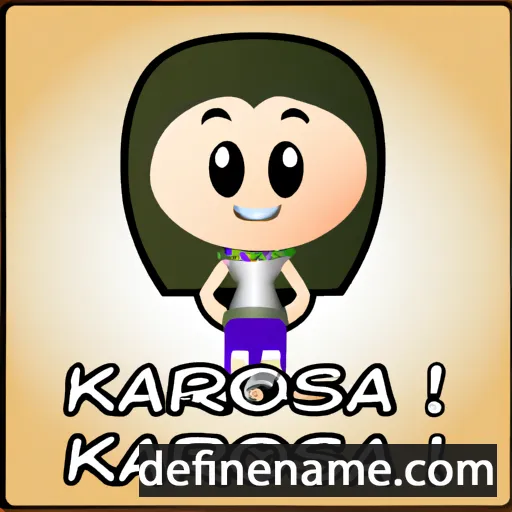 cartoon of the name Karissa