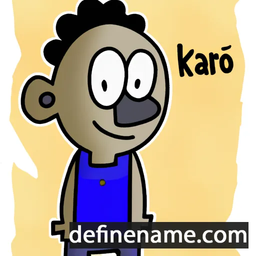 cartoon of the name Karlo