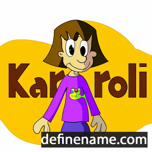 cartoon of the name Karol