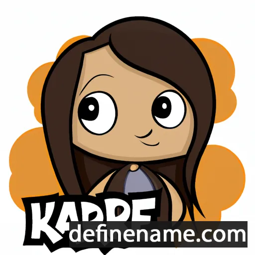 cartoon of the name Karrie