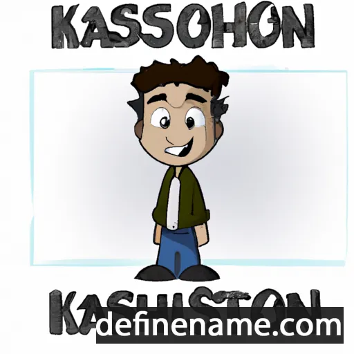 cartoon of the name Kashton