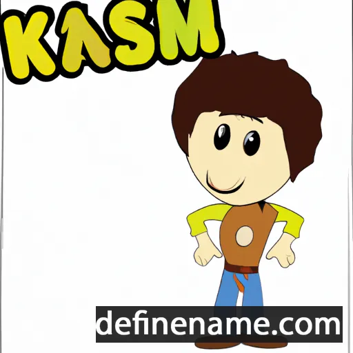 cartoon of the name Kasım