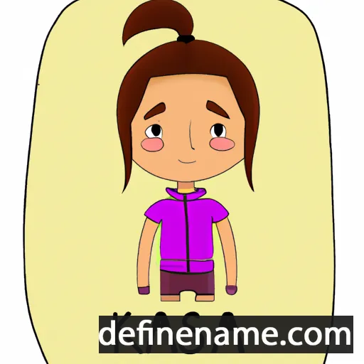 cartoon of the name Kasia