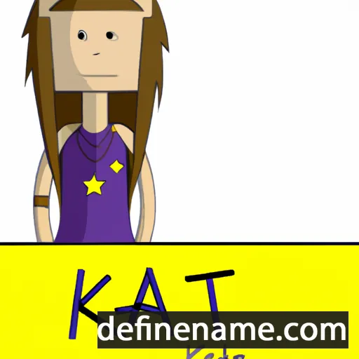 cartoon of the name Kat