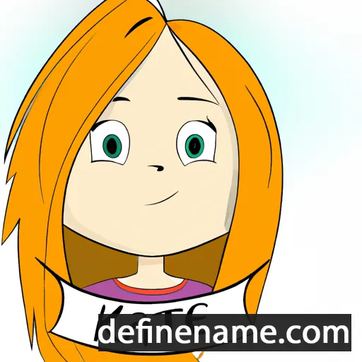 cartoon of the name Kate