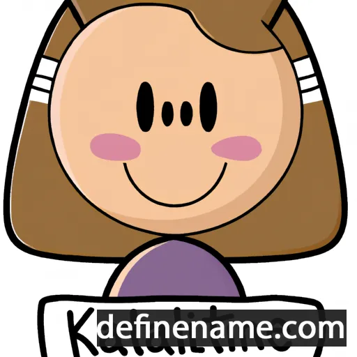 cartoon of the name Katelijn