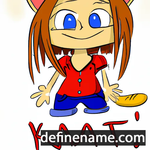 cartoon of the name Kati