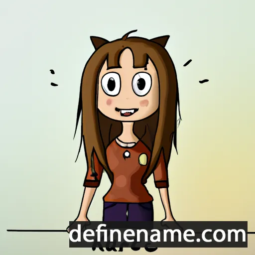 cartoon of the name Katrė