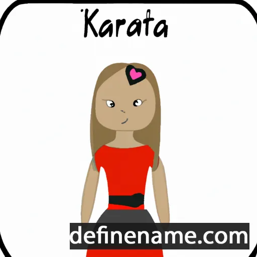 cartoon of the name Katrīna