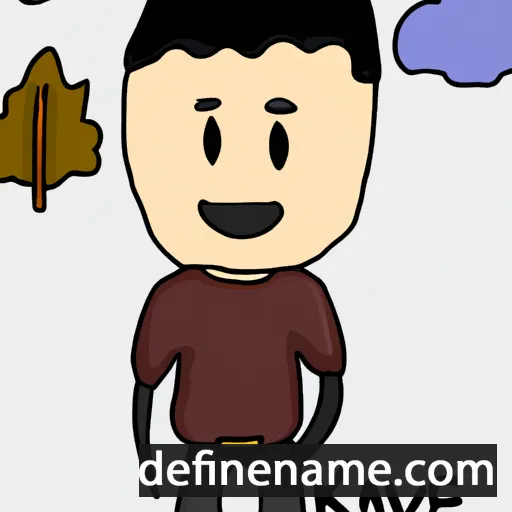 cartoon of the name Kaveh