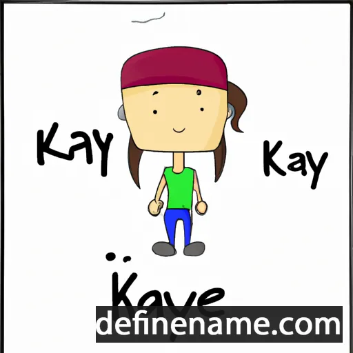 cartoon of the name Kay