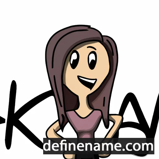 cartoon of the name Kay