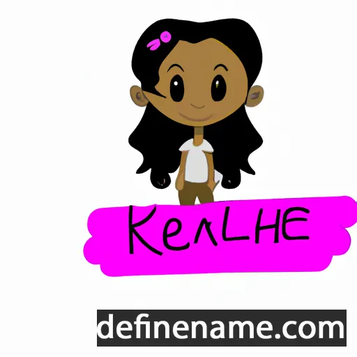 cartoon of the name Kayleah