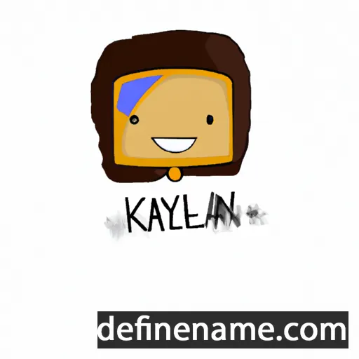 cartoon of the name Kaylen