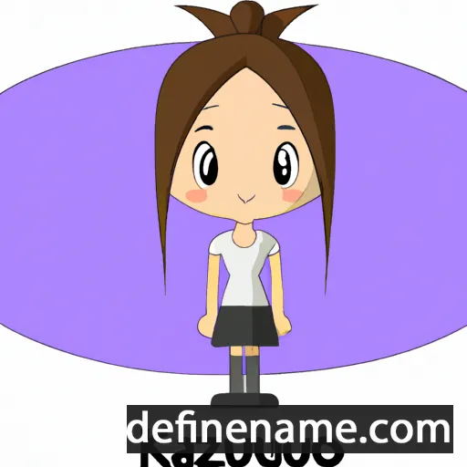 cartoon of the name Kazuko