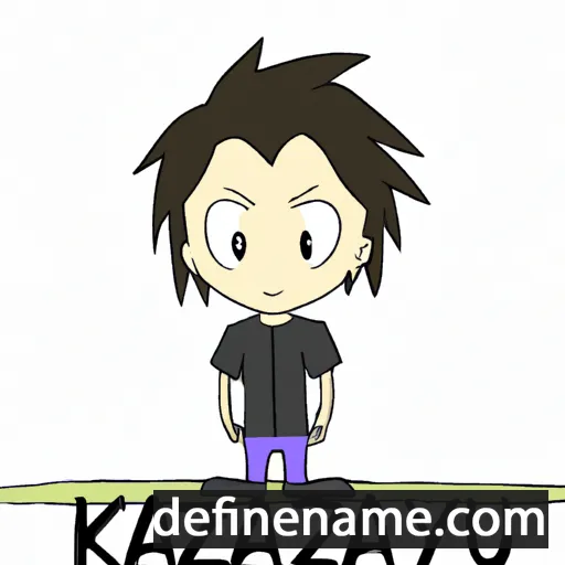 cartoon of the name Kazuya