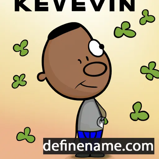 cartoon of the name Kévin