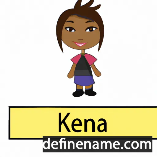 cartoon of the name Keanna