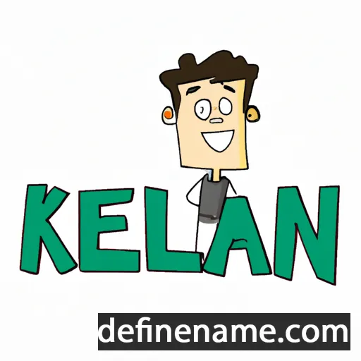 cartoon of the name Keelan