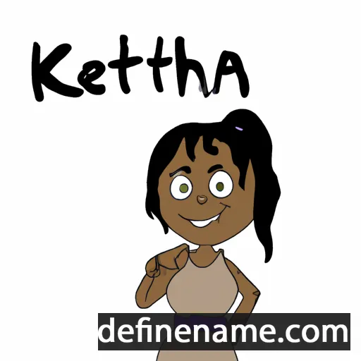 cartoon of the name Keitha