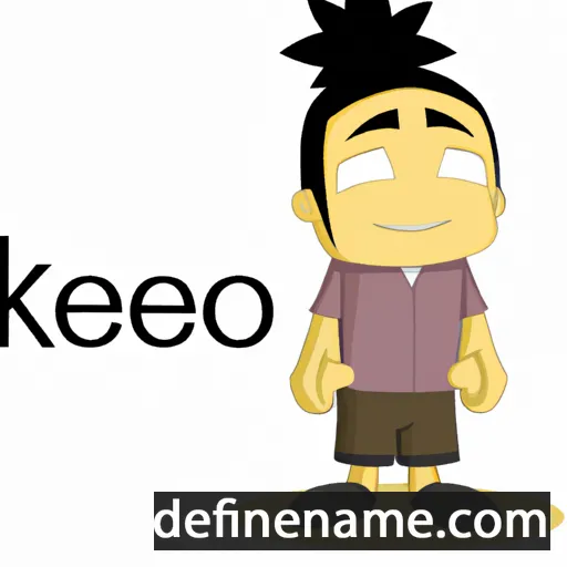 cartoon of the name Kekoa