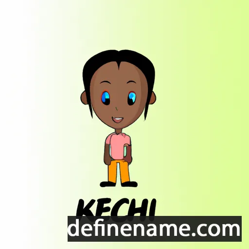 cartoon of the name Kelechi