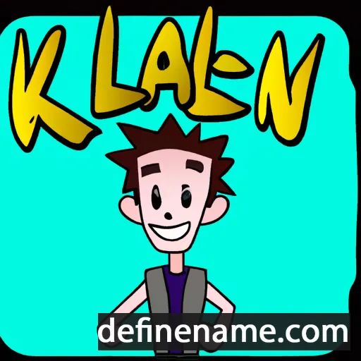 cartoon of the name Kellan