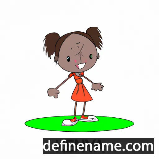 cartoon of the name Kenya