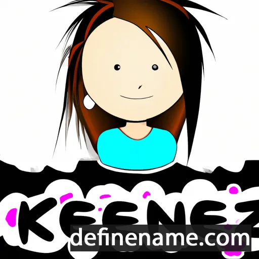 cartoon of the name Kenzie