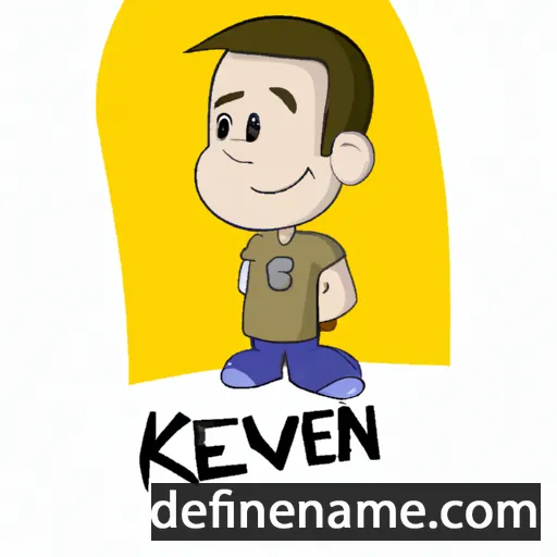 cartoon of the name Kevan