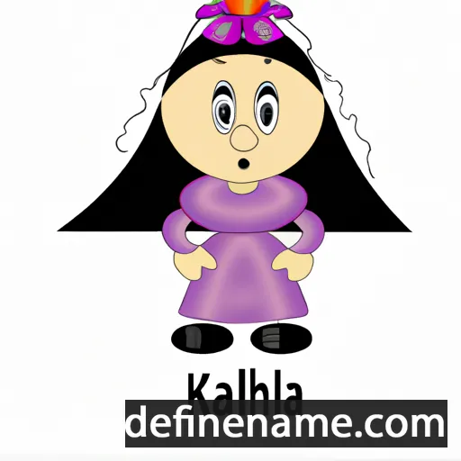 cartoon of the name Khalilah