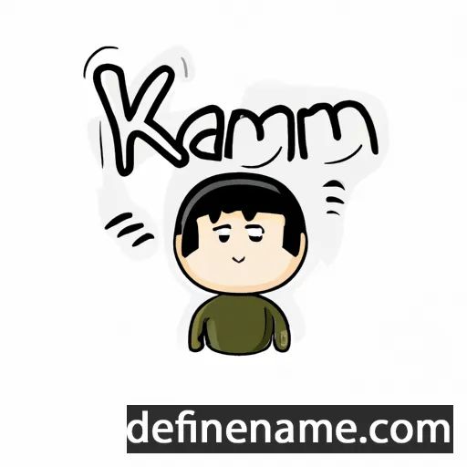 cartoon of the name Kham