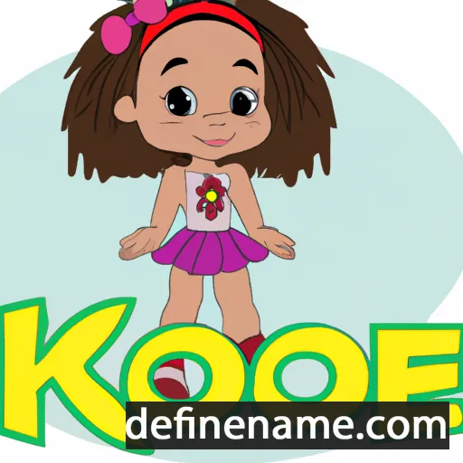 cartoon of the name Khloe