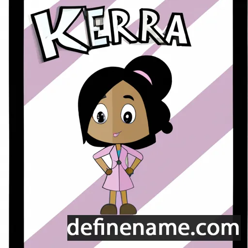 cartoon of the name Kiera