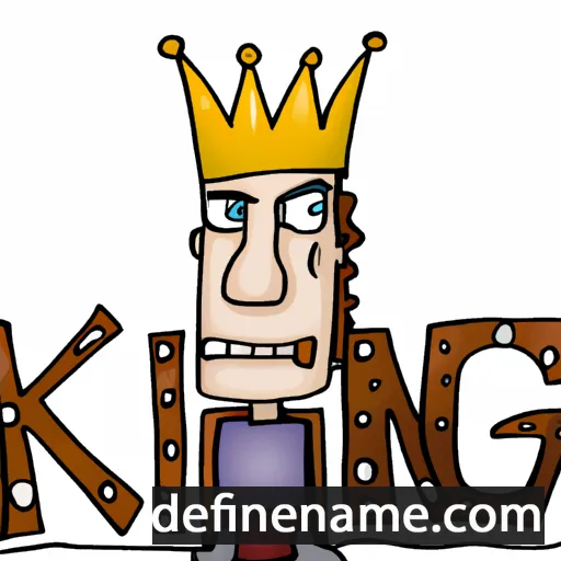 cartoon of the name King