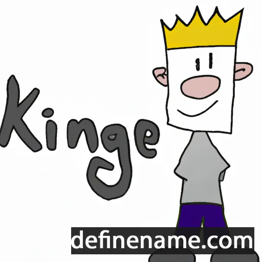 cartoon of the name Kinge